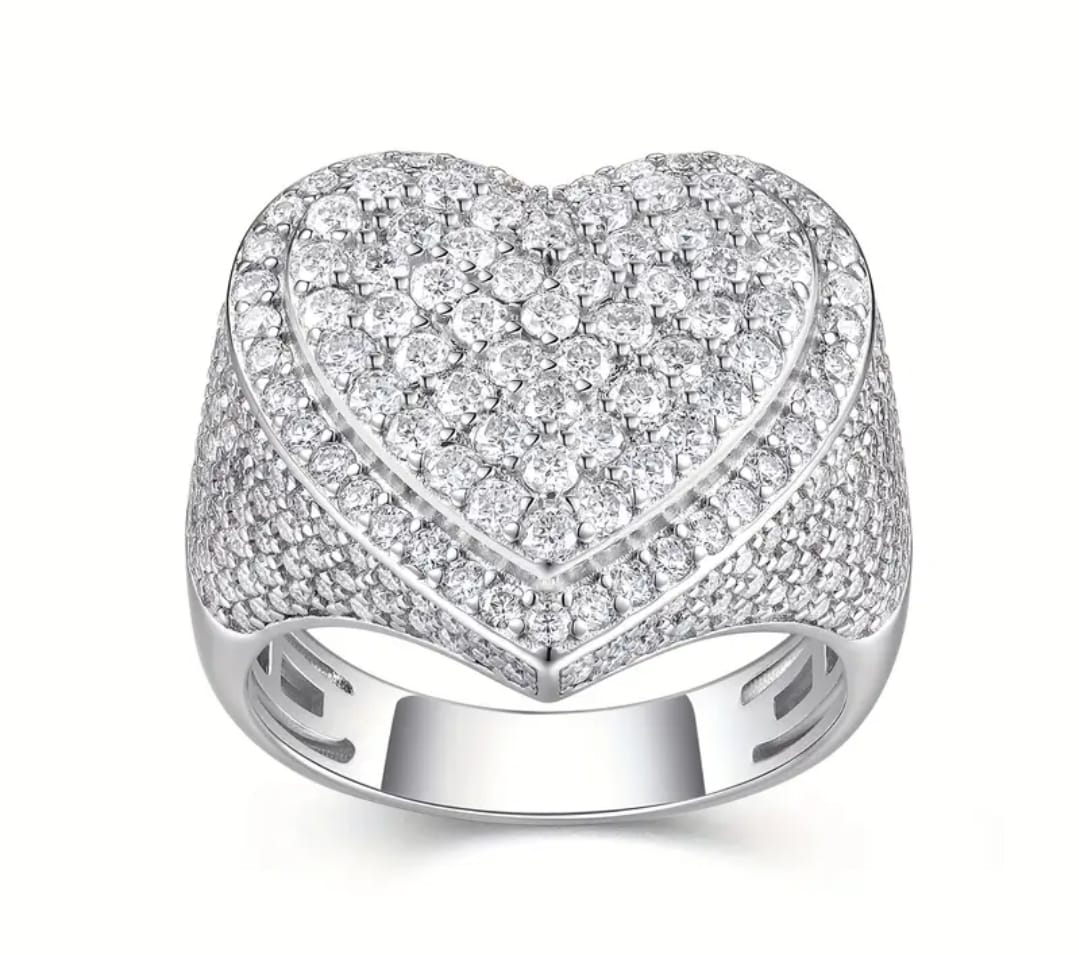 Anillo de Corazón Pavé 